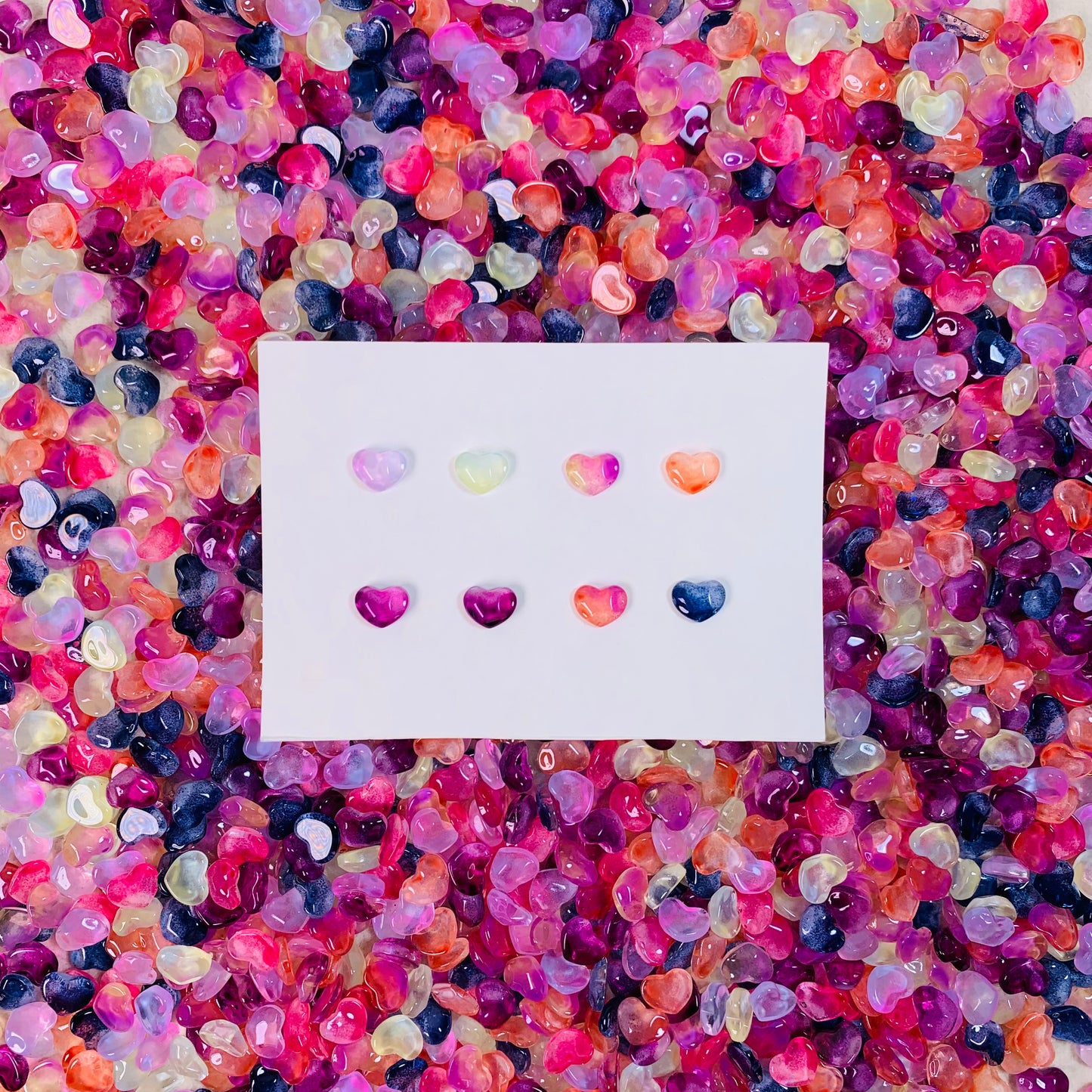 【K11】Jelly Heart Shape K9 Crystal Mix