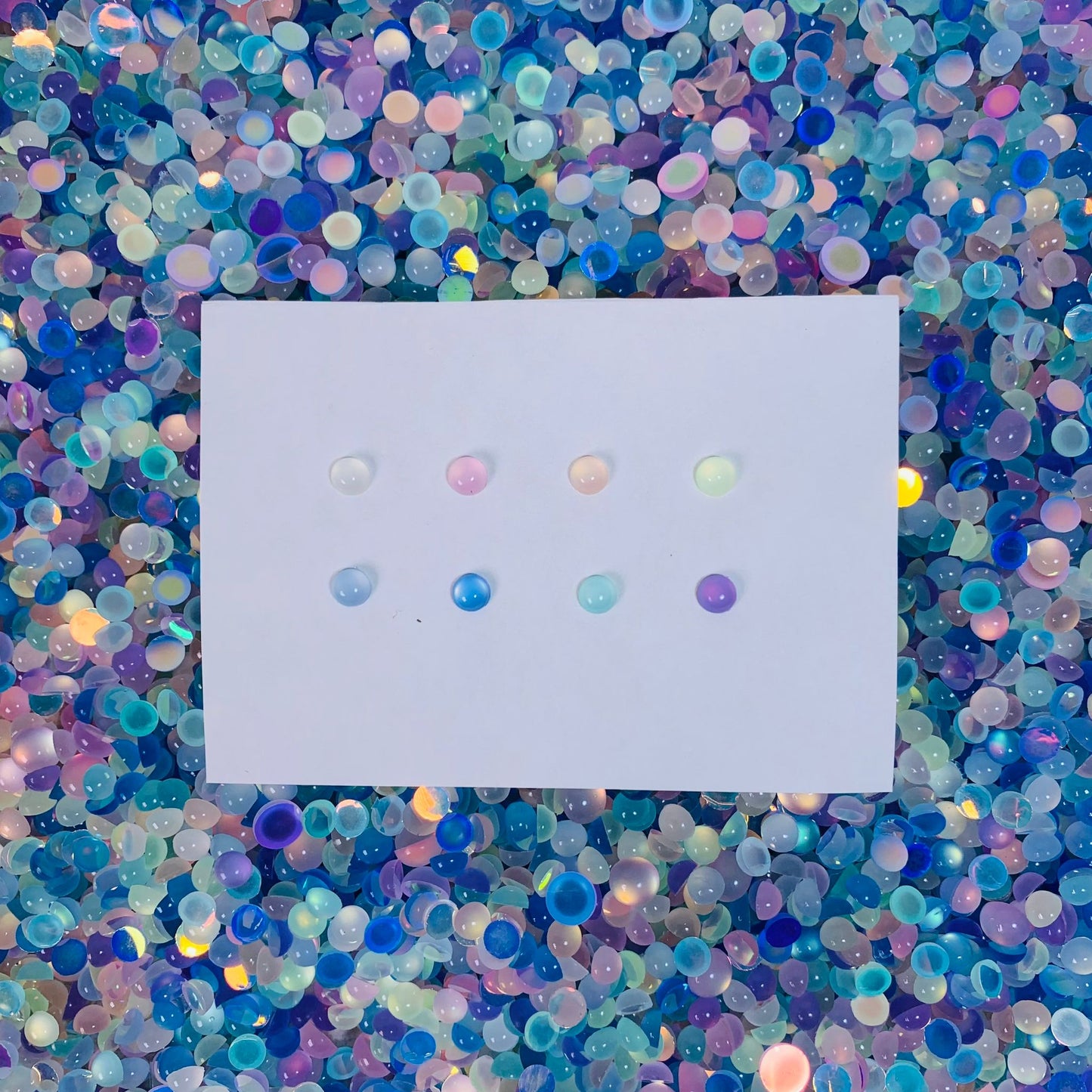 【A10】Matte Cat Eyes Half Round Resin Mix