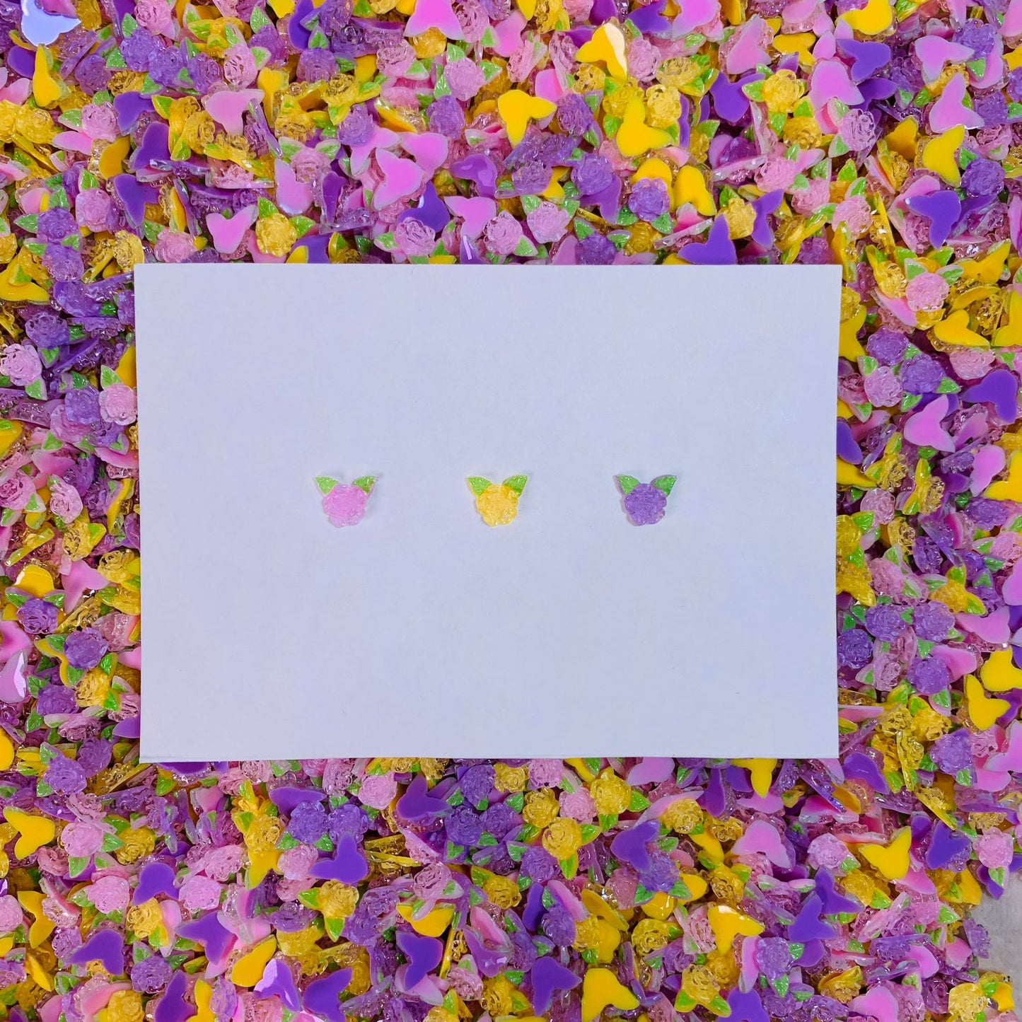 【B25】Mini Roses Resin Mix