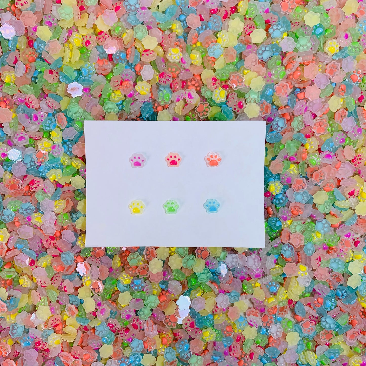 【A8】Animal Paws Prints Resin Mix