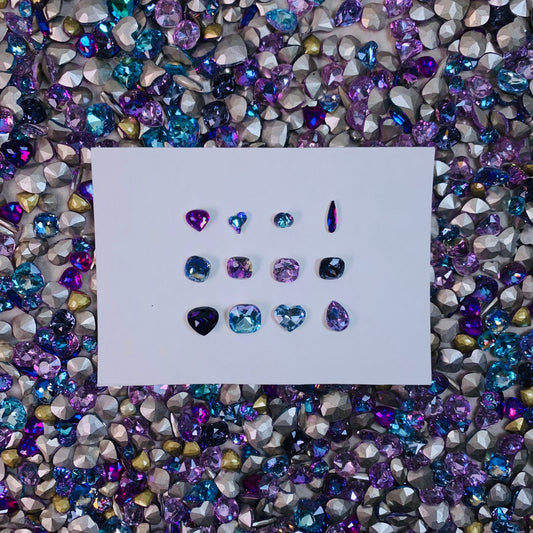 【K17】Fantasy Violet Premium K9 Crystal Mix